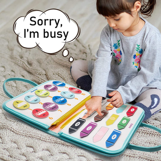 Montessori Busy Book – Mermaid Theme – Preschool Learning & Travel Toy