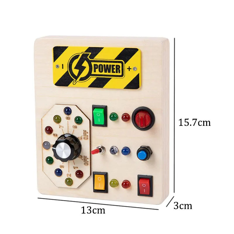 Wooden Switch Board for Toddlers – Safe, Educational &amp; Screen-Free Fun!&nbsp;
