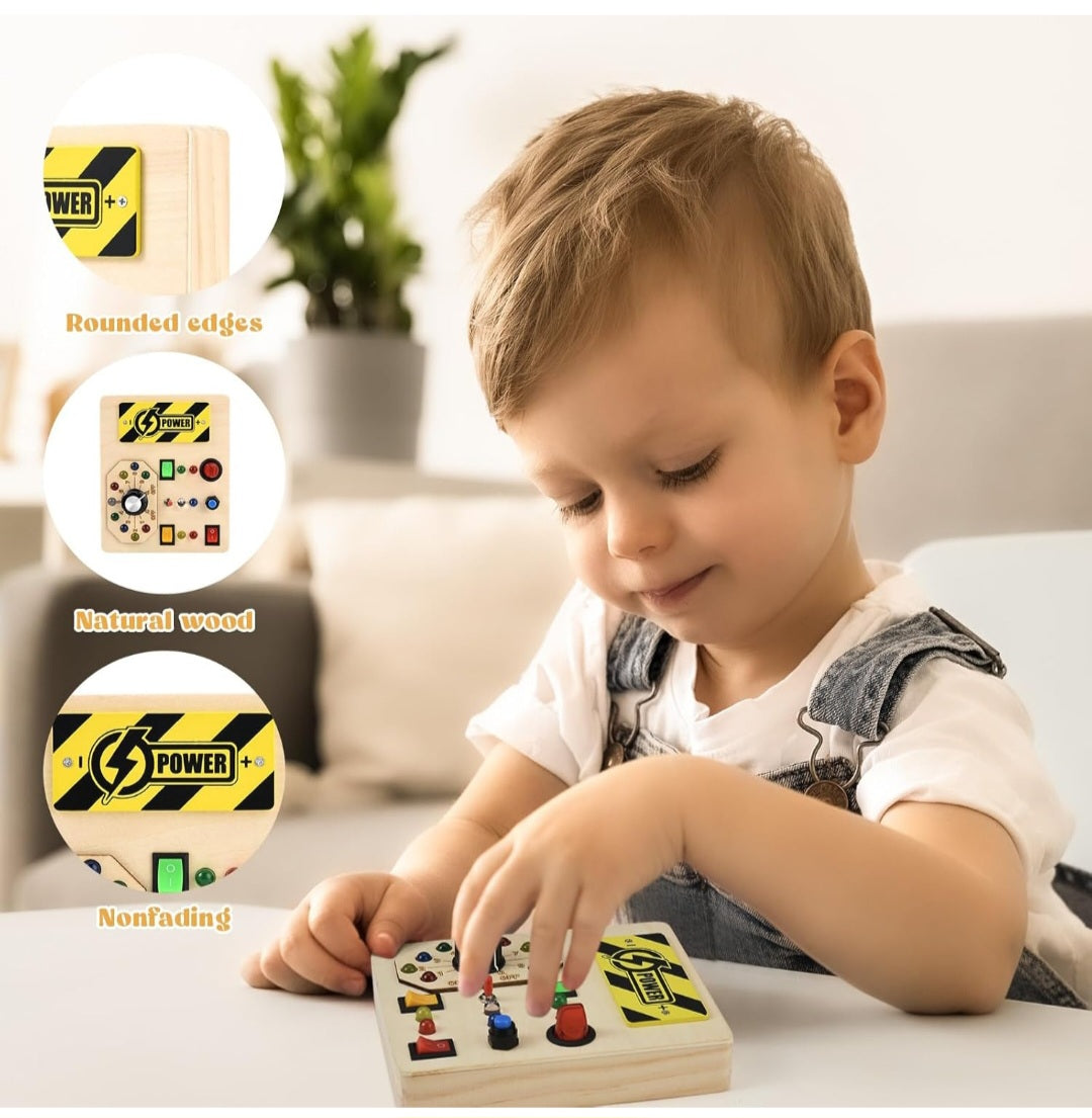 Wooden Switch Board for Toddlers – Safe, Educational &amp; Screen-Free Fun!&nbsp;