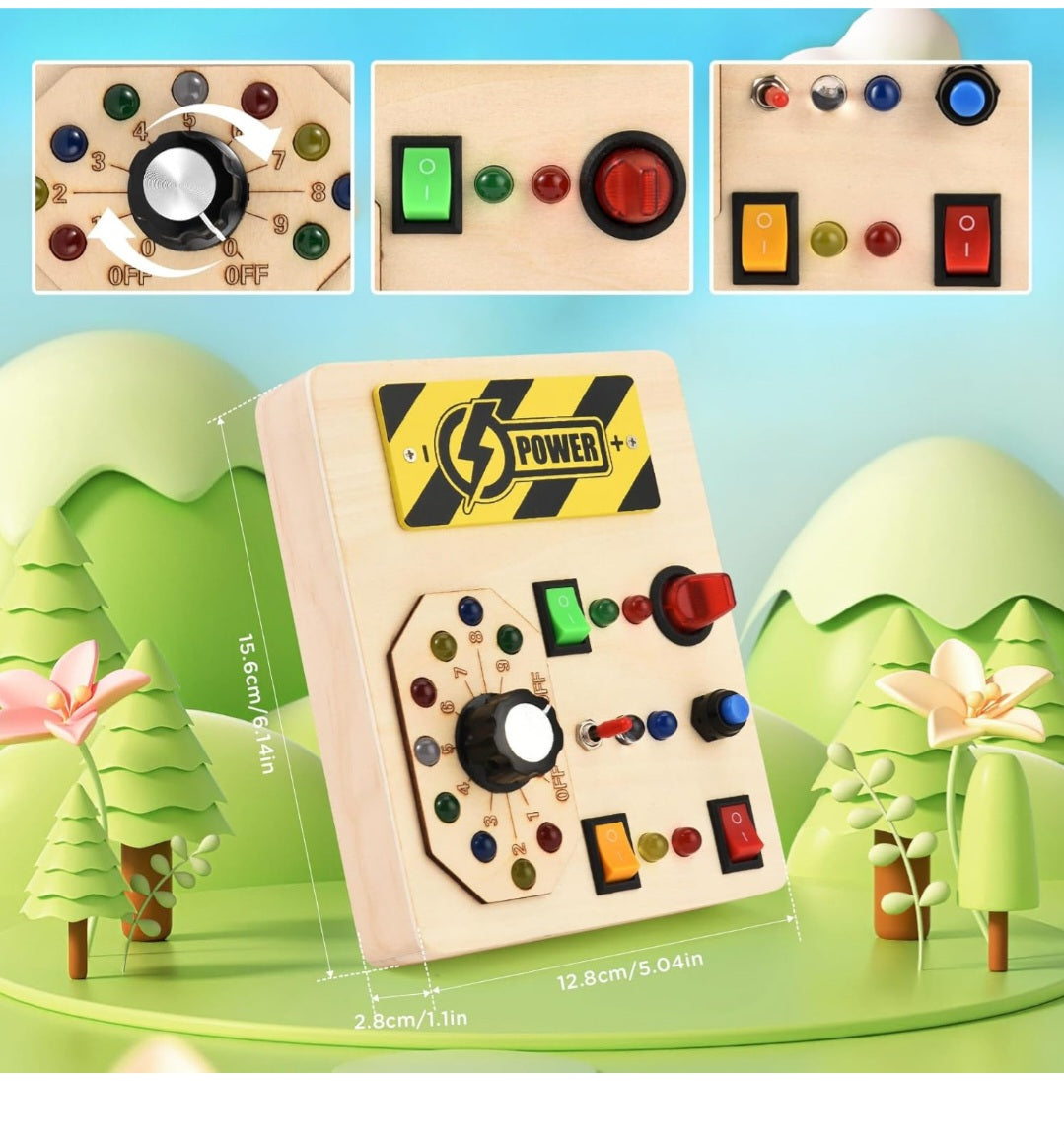 Wooden Switch Board for Toddlers – Safe, Educational &amp; Screen-Free Fun!&nbsp;