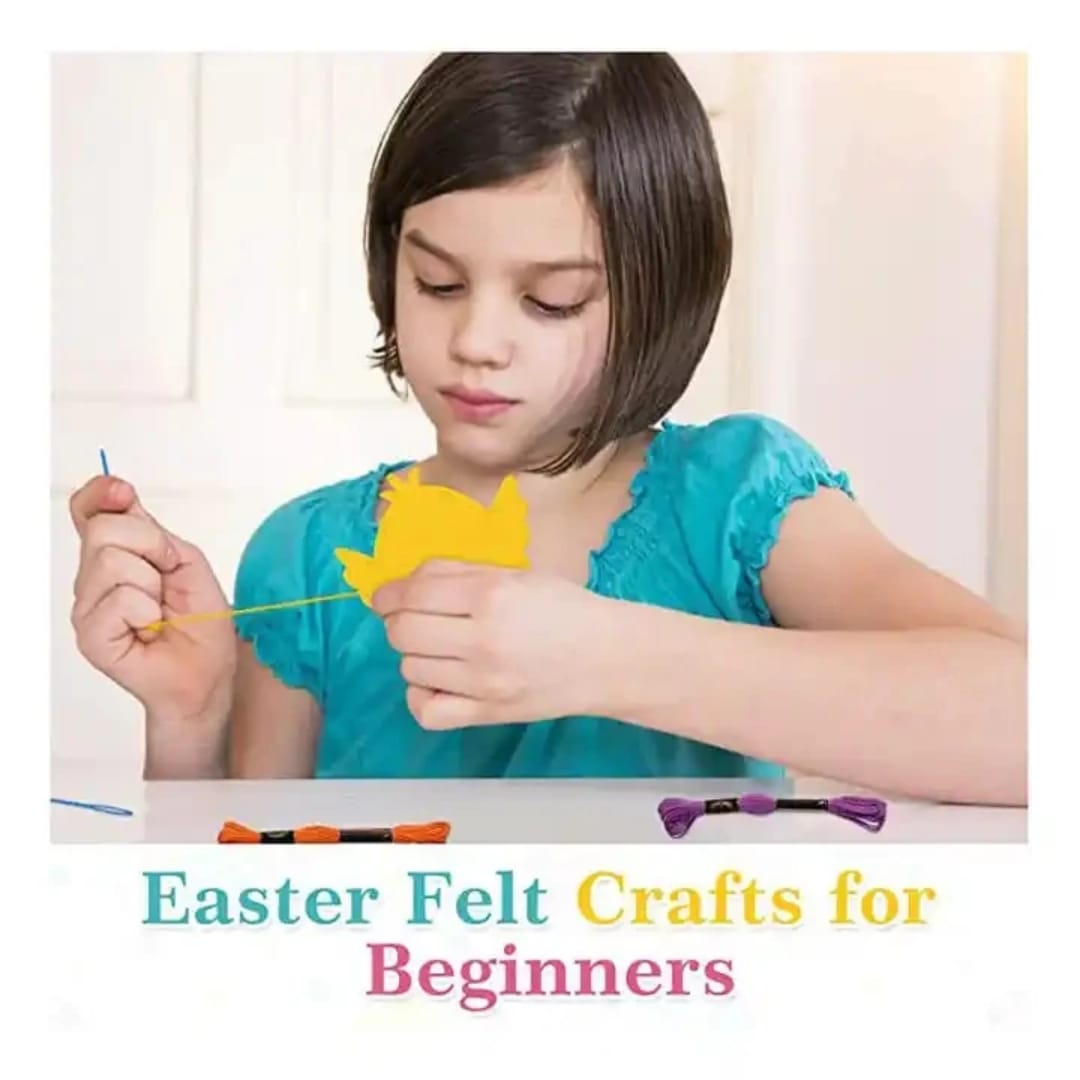 Kids Sewing Craft Kit - Creative Felt Activity Set for Kids (Multiple Themes)