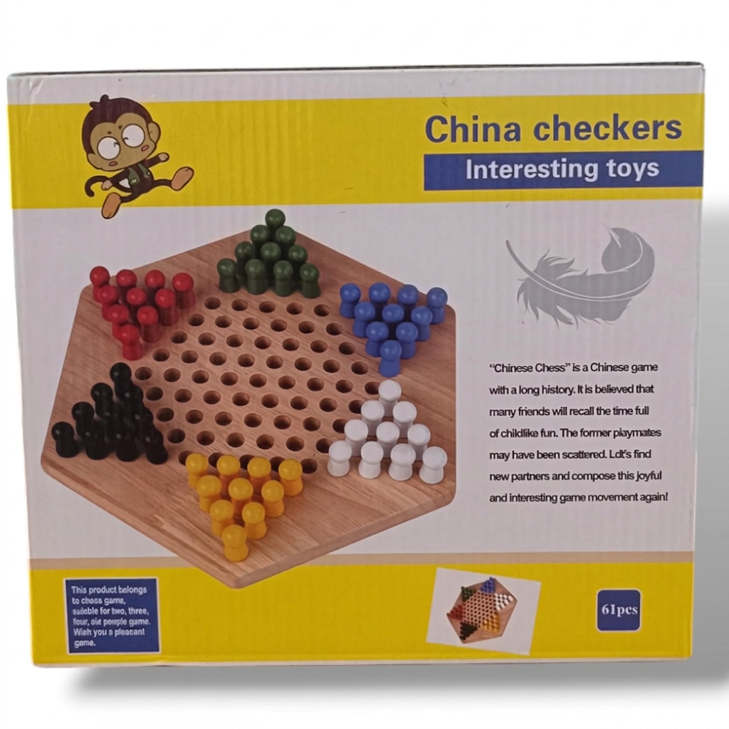 Chinese checkers strategy board game designed for up to six players