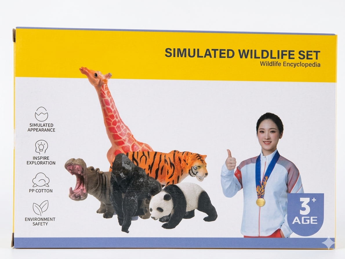 realistic farm animal toy figures set for kids with labeled animals including cow horse pig donkey goat and rooster educational toy nz
