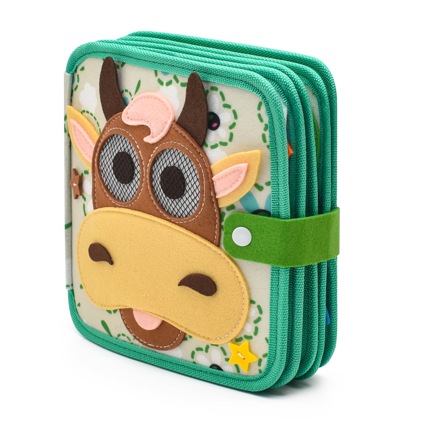 Little Calf Travel Busy Book – Quiet Activity Book for Fine Motor Skills &amp; Early Learning