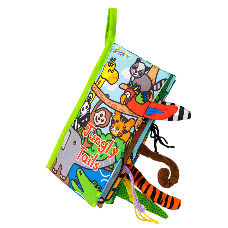 Jollybaby Animals Tail Book – Animal Tails Cloth Book – Baby First Book