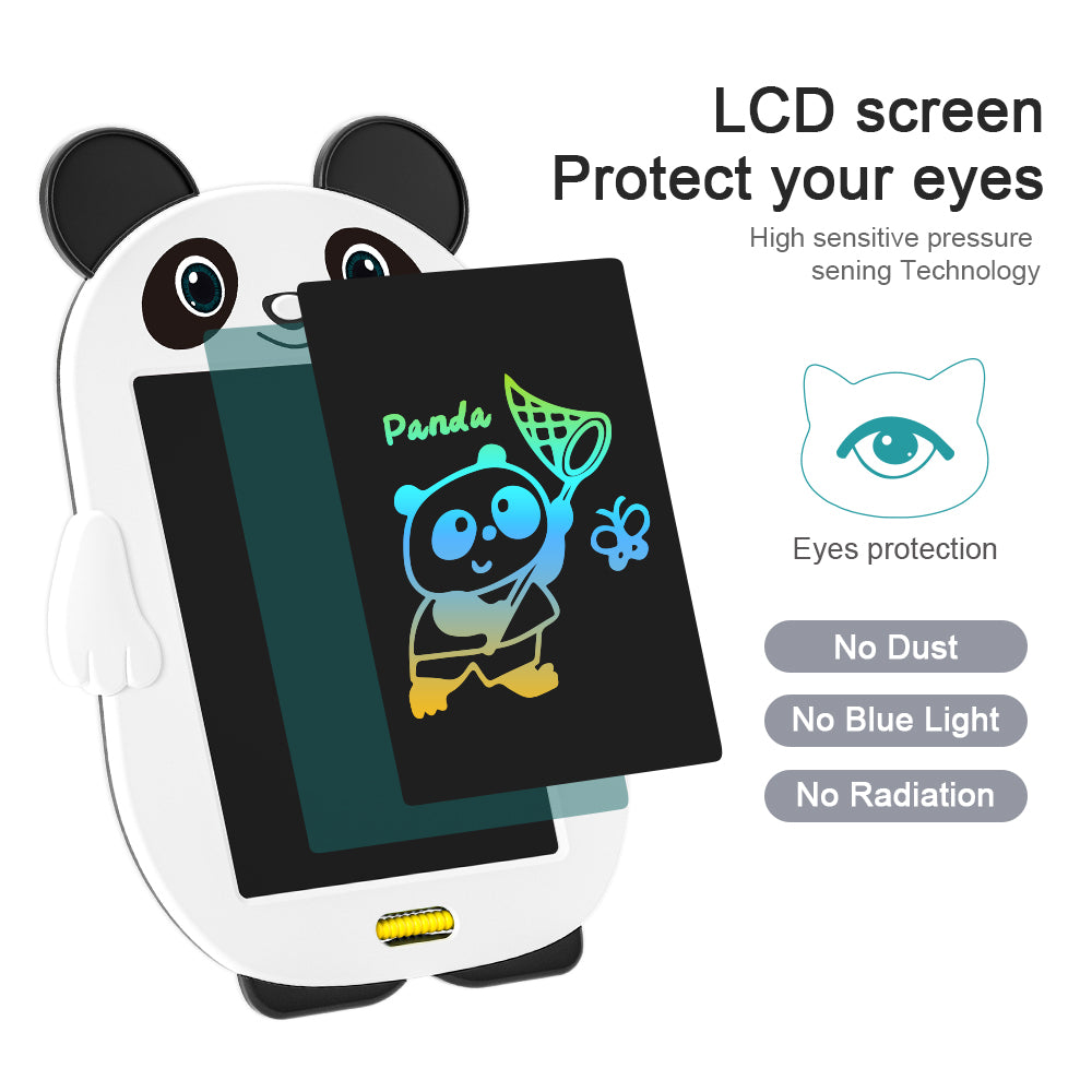 Kids Doodle Board LCD Writing Tablet – 8.5” Reusable Drawing Pad | Animal Designs