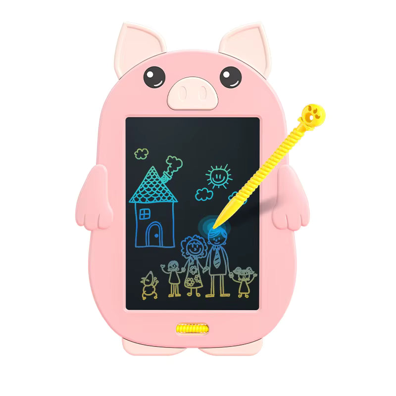 Kids Doodle Board LCD Writing Tablet – 8.5” Reusable Drawing Pad | Animal Designs