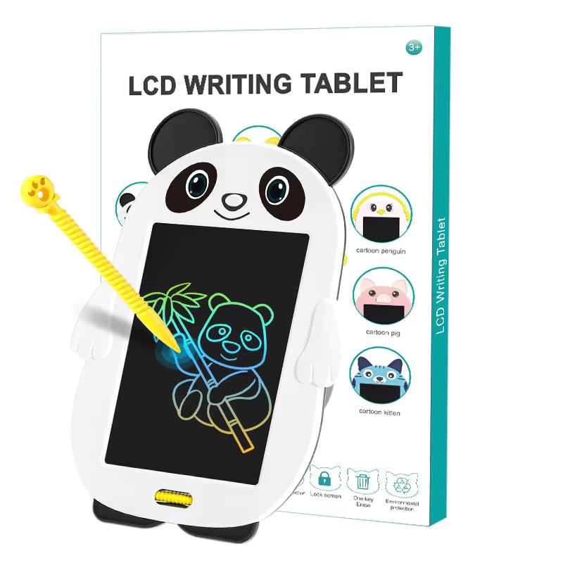Kids Doodle Board LCD Writing Tablet – 8.5” Reusable Drawing Pad | Animal Designs