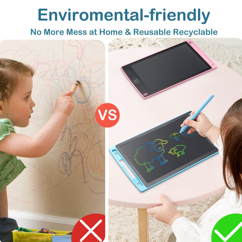LCD Writing Tablet 12-inch – Multi-Color Digital Screen Drawing Board