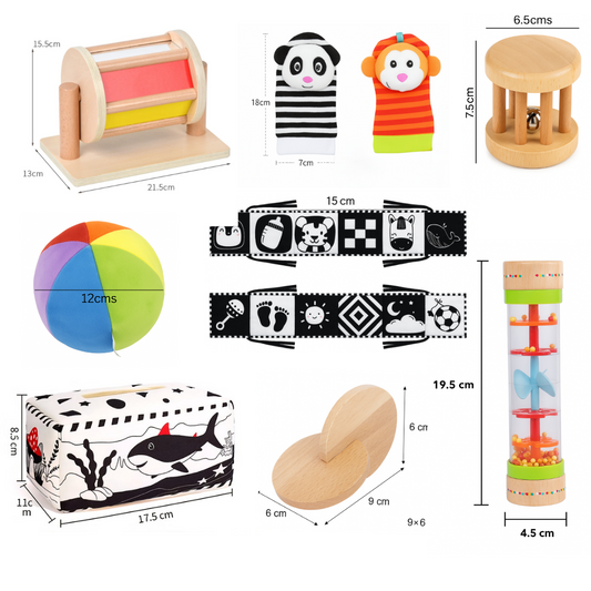 Little Wonder Box – Baby Toy Kit 0–6 Months | Montessori Sensory Play