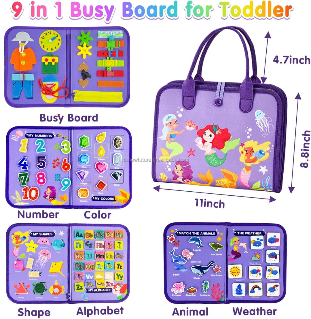 Fairy Theme Montessori Busy Book for Toddlers – Interactive Quiet Learning Book | Ages 2–6