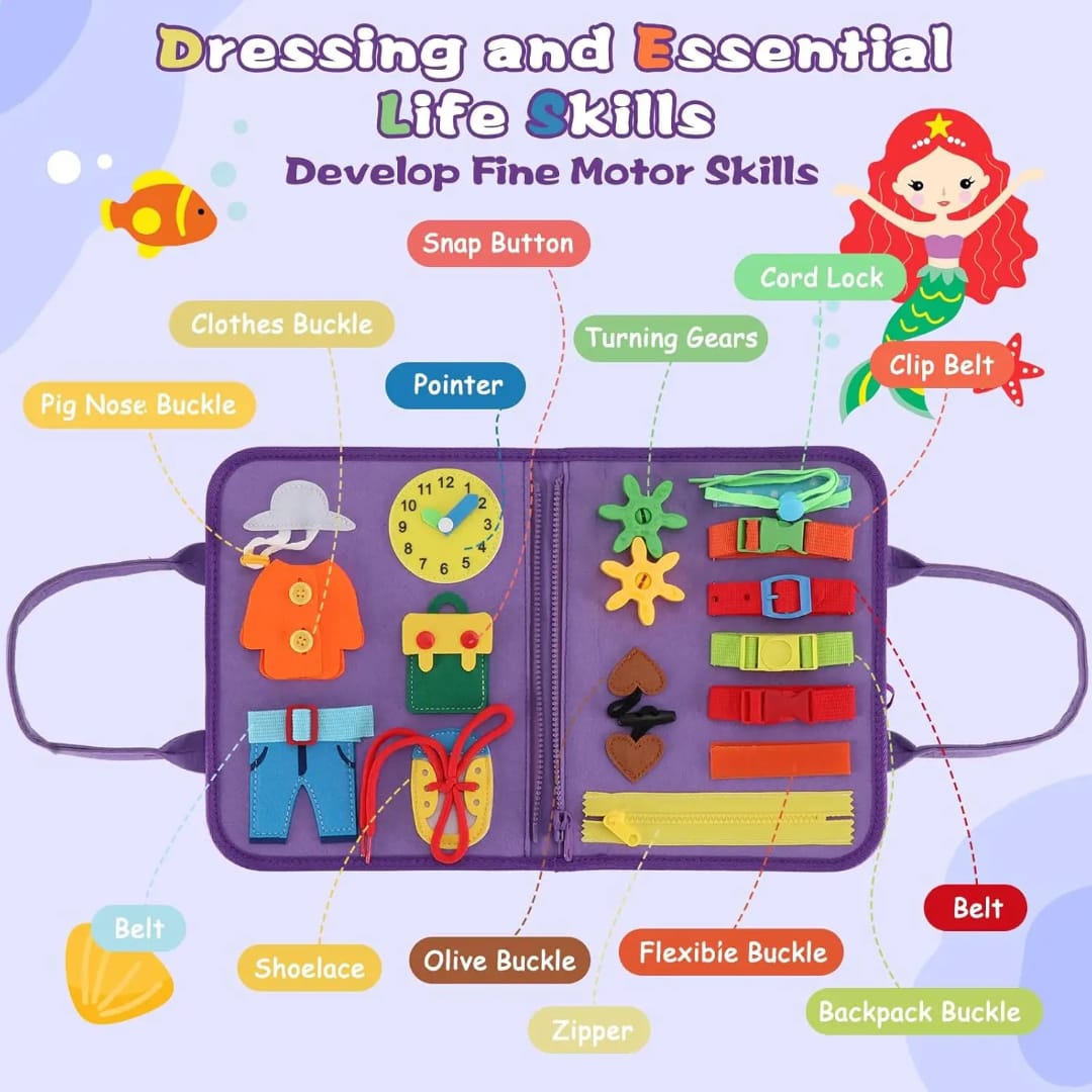 Page with colorful shapes and fairy-themed illustrations for color and shape matching practice