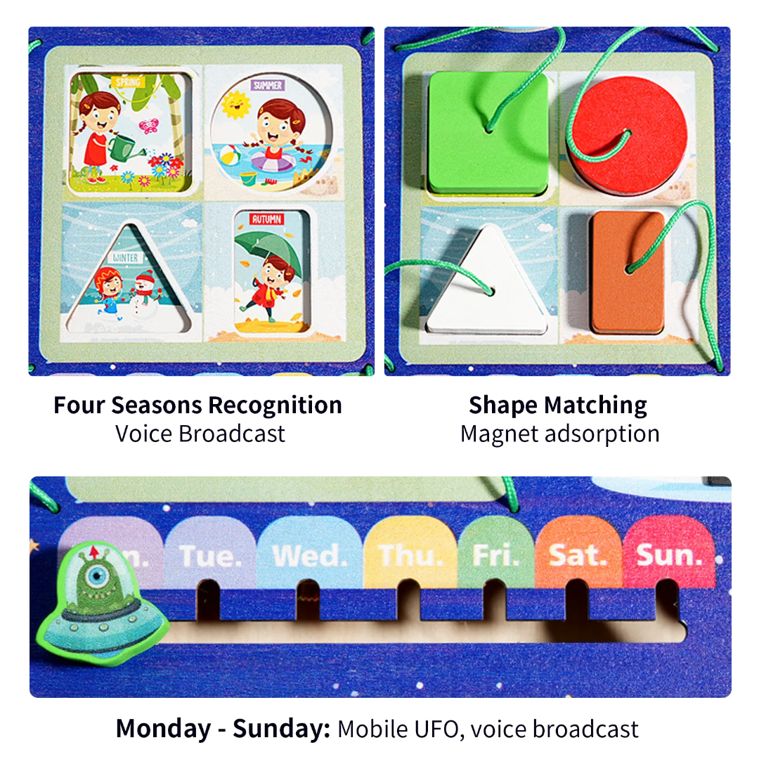 Montessori Wooden Sensory Activity Toy for Toddlers (Ages 2-4)