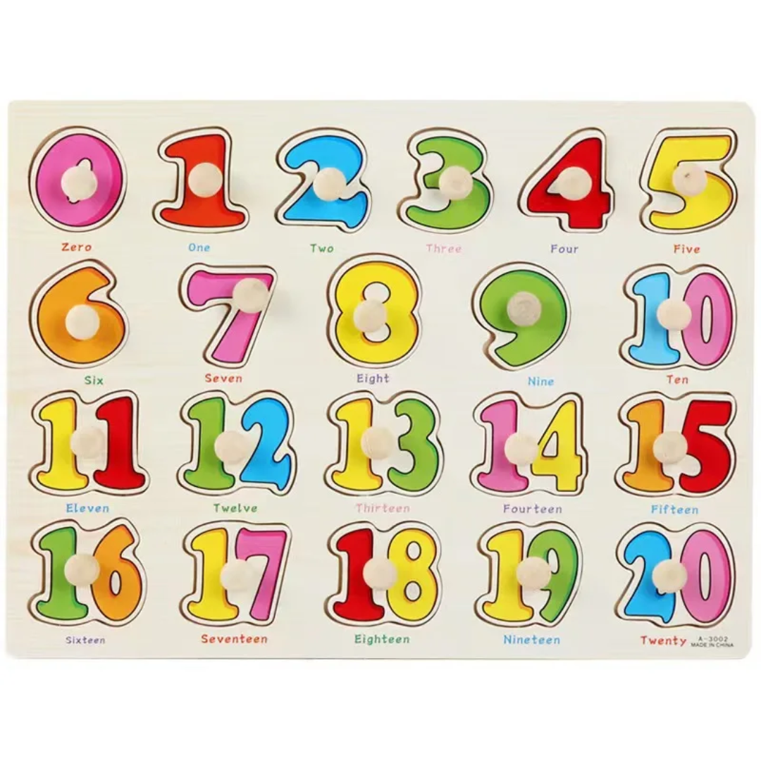 Alphabet Peg Board Puzzle – Wooden Educational Alphabet Puzzle for Kids