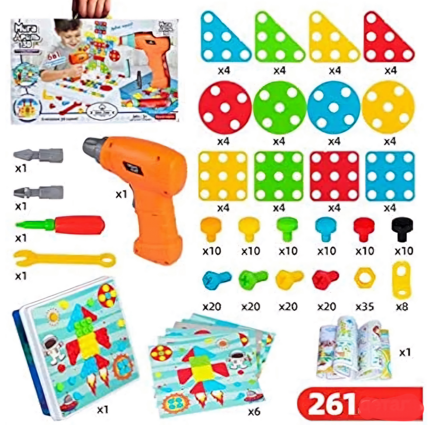 Creative Drill Toy – STEM Drilling Toy for Kids