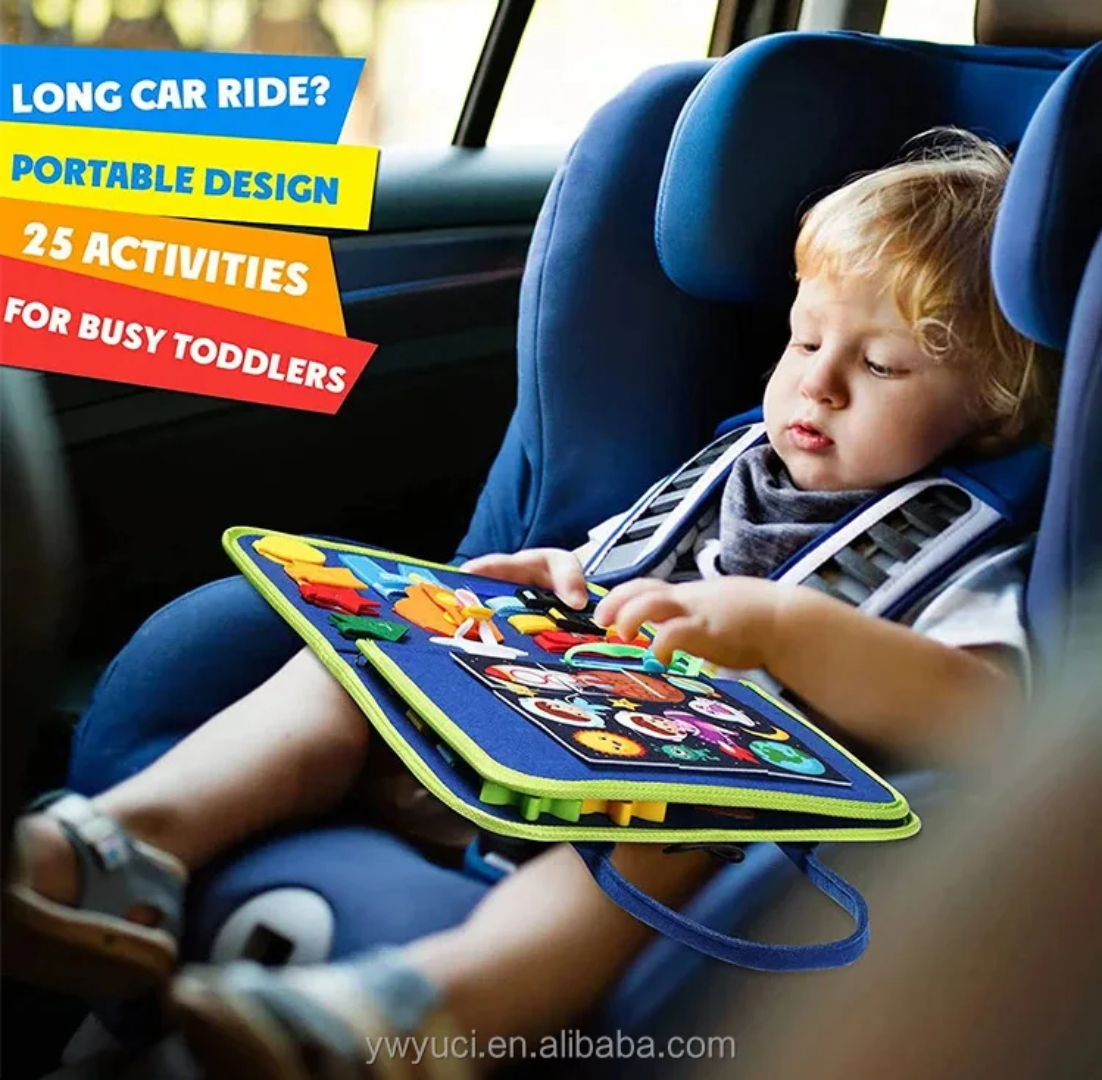 Dinosaur Theme Busy Book – Felt Educational Busy Book for Toddlers