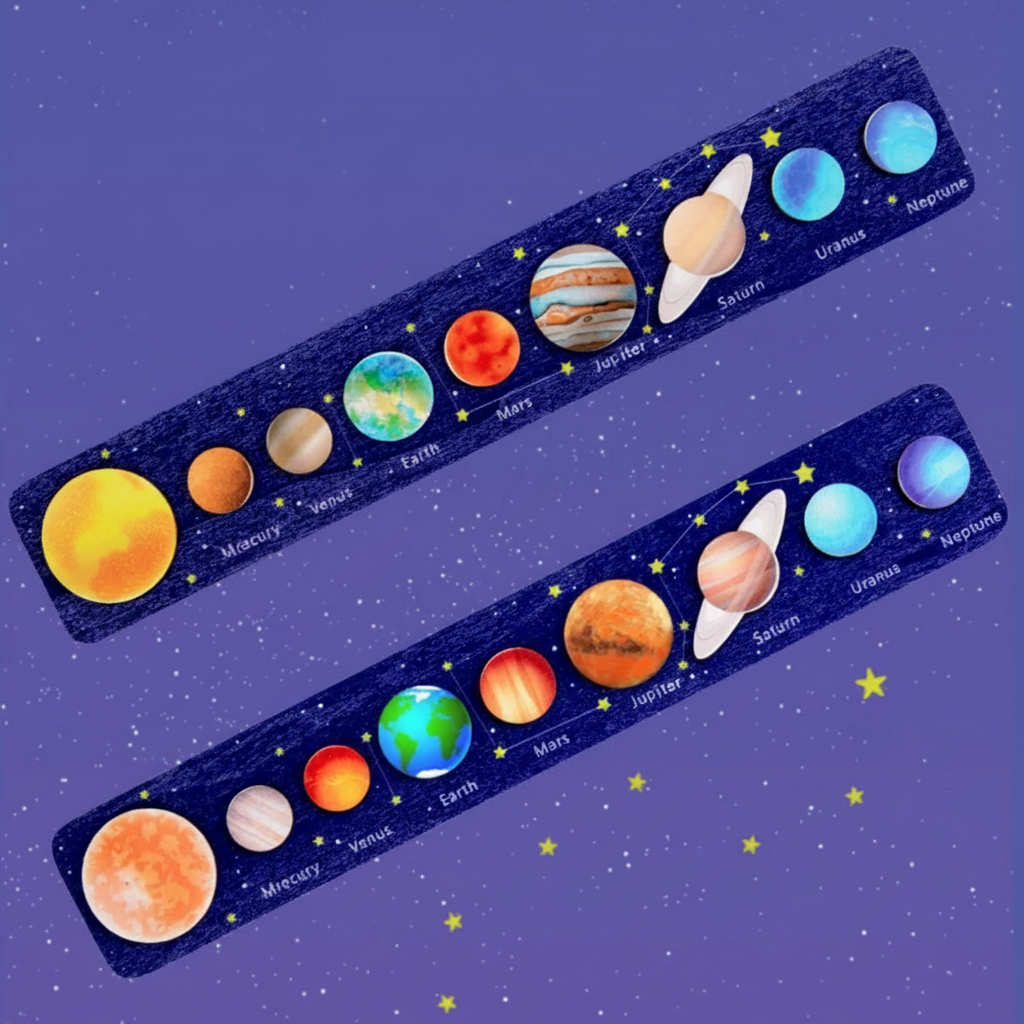 Wooden Solar System Puzzle – Planets Jigsaw Puzzle