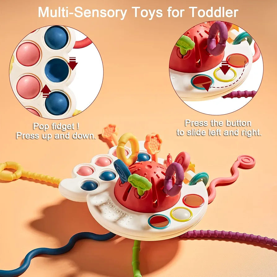 Sensory Pull String Toy - Toddler Fidget Toy