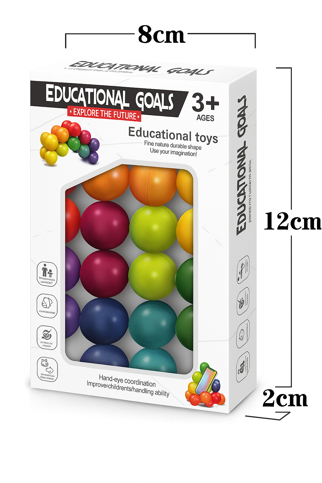 3D Shape Beads Fidget Toy – Sensory Stress Relief for Kids & Adults