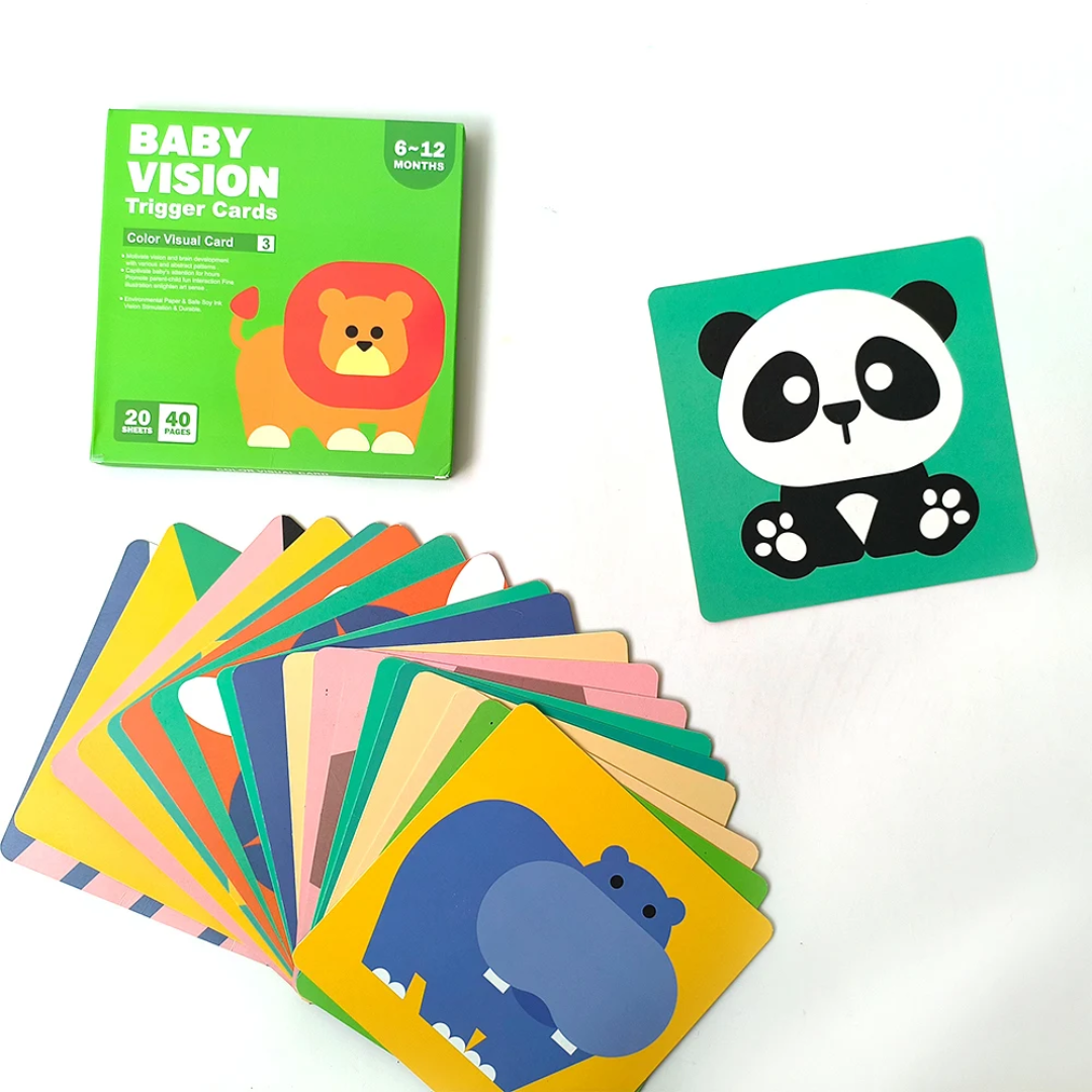 High-Contrast Baby Sensory Cards - Ideal for Early Visual Stimulation