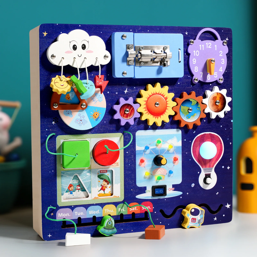 Montessori Wooden Sensory Activity Toy for Toddlers (Ages 2-4)