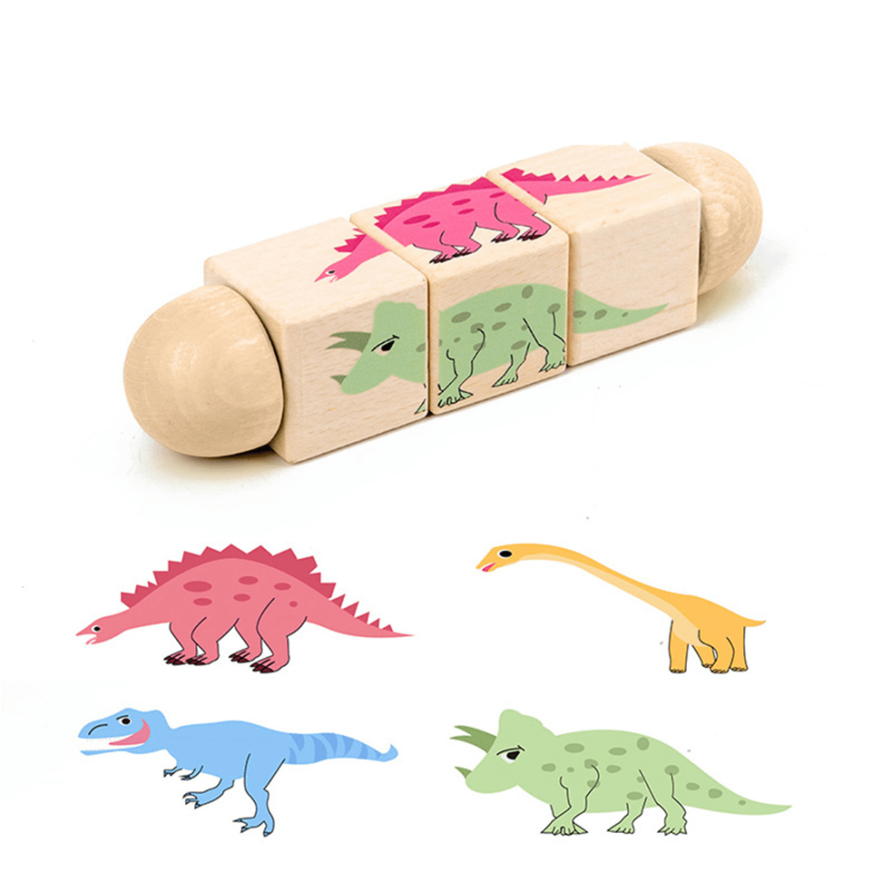 Spin and Fun Palm Toy - Rotating Children Puzzle - Wooden Twisting Puzzle