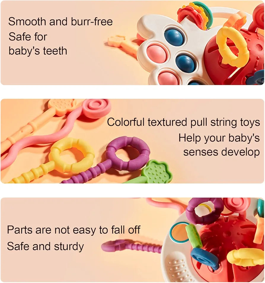 Sensory Pull String Toy - Toddler Fidget Toy