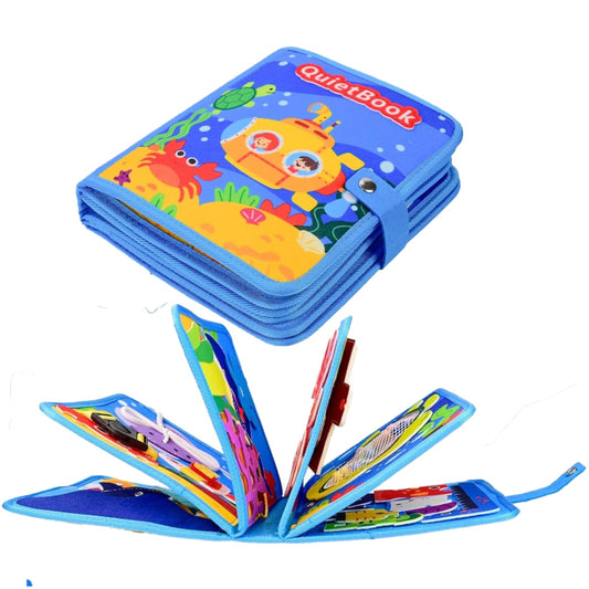 Sea-Themed Felt Busy Board, Montessori sensory toy, perfect gift for toddlers
