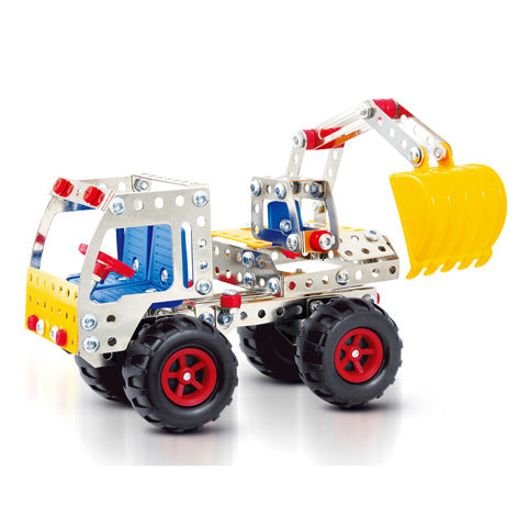 Magic Model DIY Metal Construction Truck Excavator