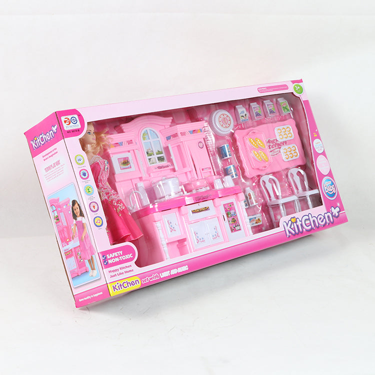Doll Kitchen Play Set – Cooking Toy for Kids, Ages 3+, Creative Role Play