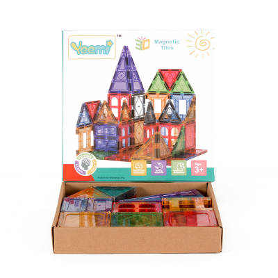 Magnetic Tiles 50 pcs - Reinforced by Rivets