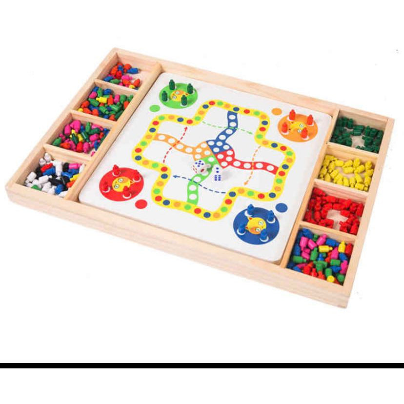 Montessori Wooden Peg Board Toy