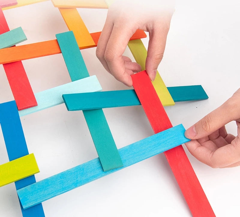 Colored Sticks Building Examples Rainbow Building Sticks โ toytribe