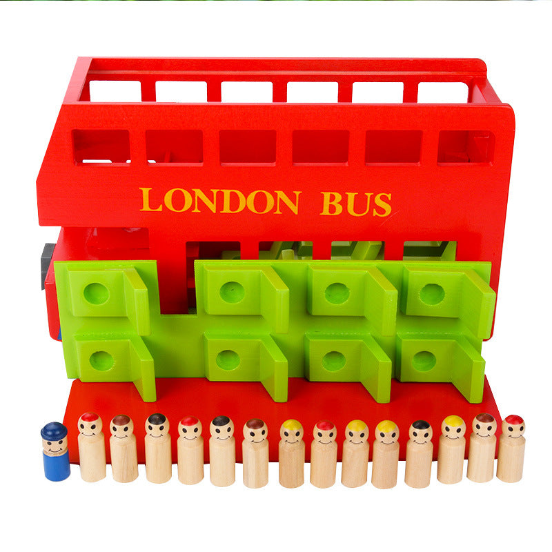 London Bus Wooden Toy – Wooden Bus for Kids