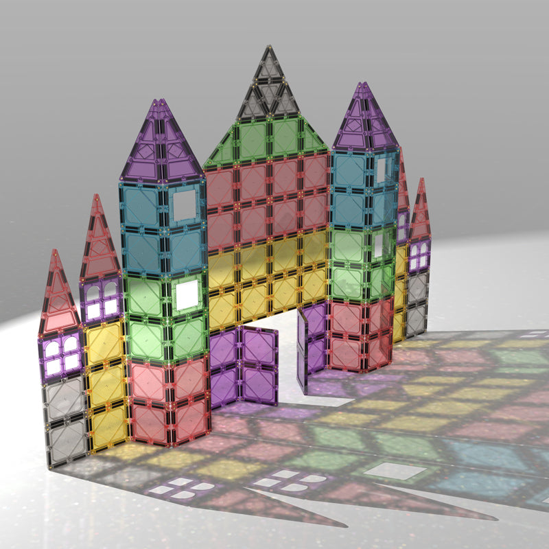 Magnetic Tiles 100pcs set - Reinforced by Rivets