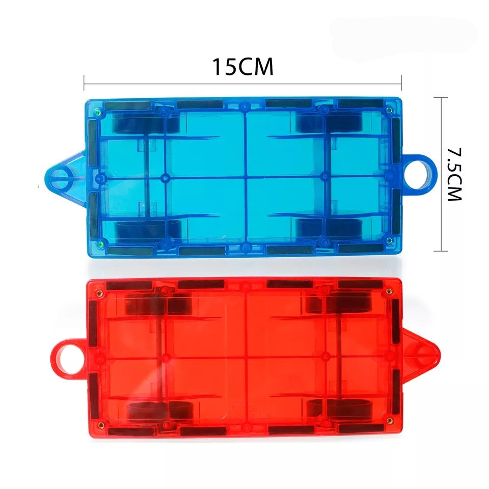 Magnetic Car Extension Set – 2-Piece Magnetic Car Toy Set