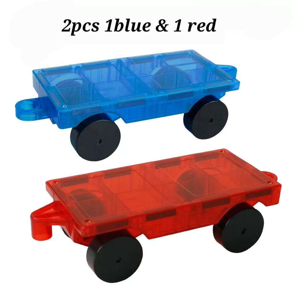 Magnetic Car Extension Set – 2-Piece Magnetic Car Toy Set