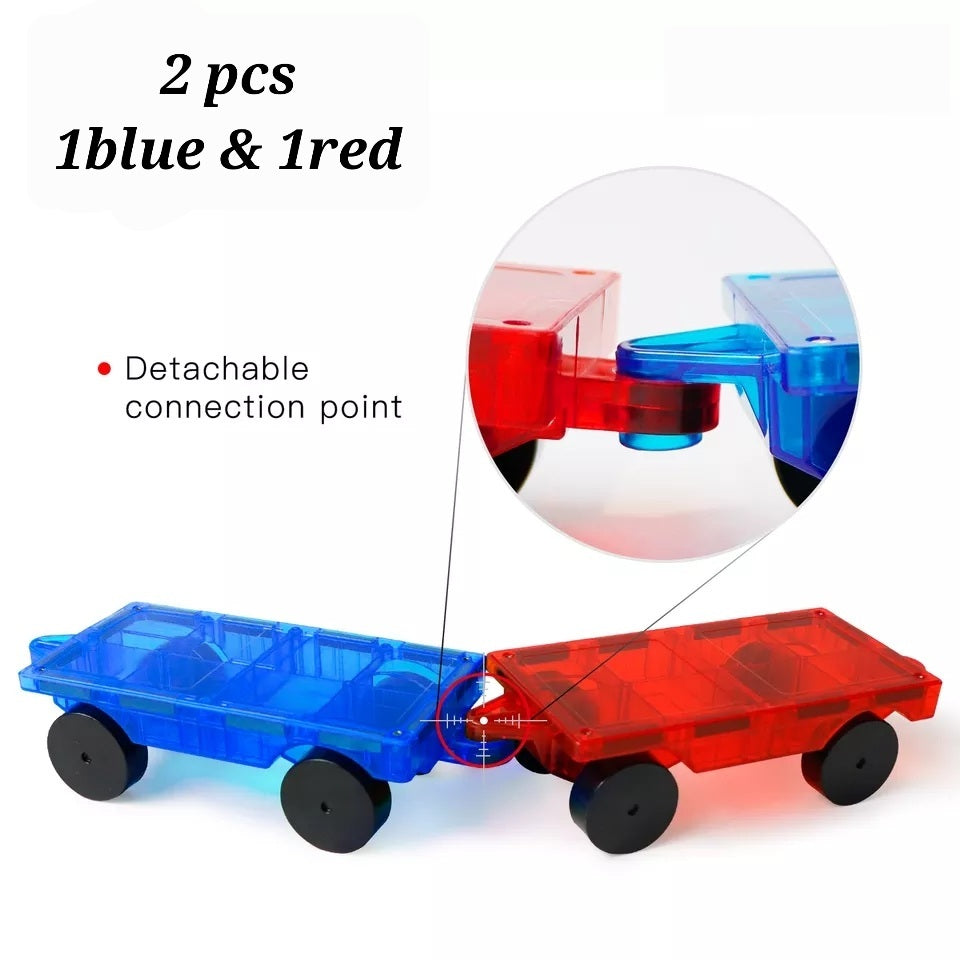 Magnetic Car Extension Set – 2-Piece Magnetic Car Toy Set