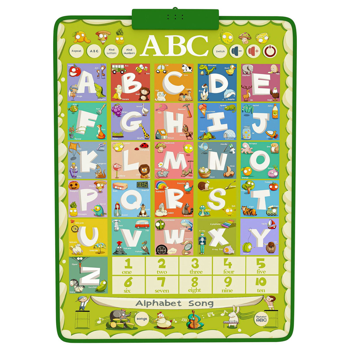 Abc Interactive Interactive Alphabet Chart โ Educational Learning Chart for Kids โ toytribe