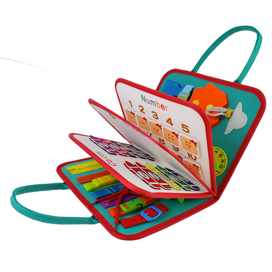 Montessori Felt Busy Book - Quiet Book - Space theme