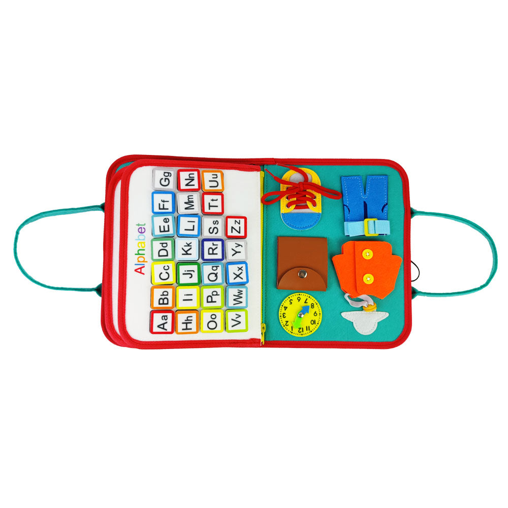 Montessori Felt Busy Book - Quiet Book - Space theme