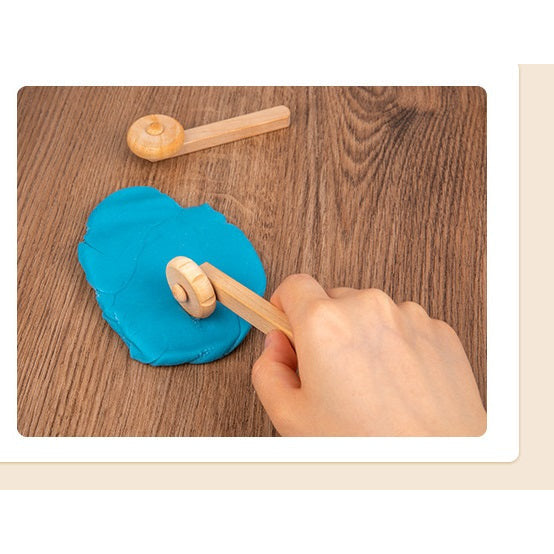 Wooden Play Dough Tool set 12pcs