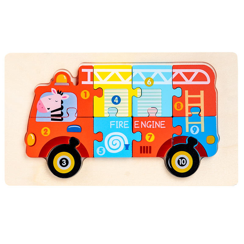 Wooden 3D Jigsaw Puzzle Vehicles – Wooden Puzzle – Educational Puzzle   