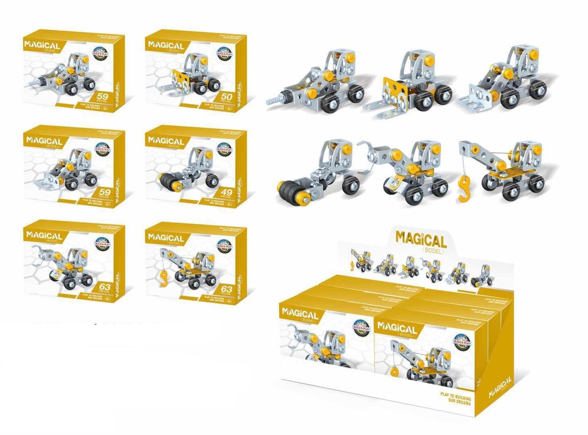 Metal Ding Set Construct DIY Metal Construction Toys – Multipack 3.0 Building Set for Kids ...