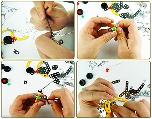Metal Ding Set Construct DIY Metal Construction Toys – Multipack Building Set for Kids – toytribe
