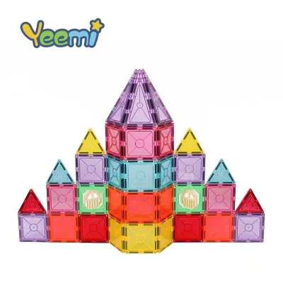 Magnetic Tiles 100pcs set - Reinforced by Rivets