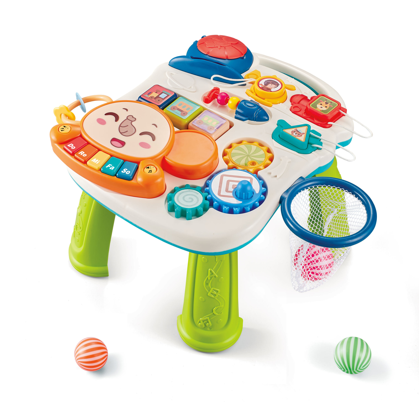 2-in-1 Sit-to-Stand Walker and Activity Table Baby Walker Toy